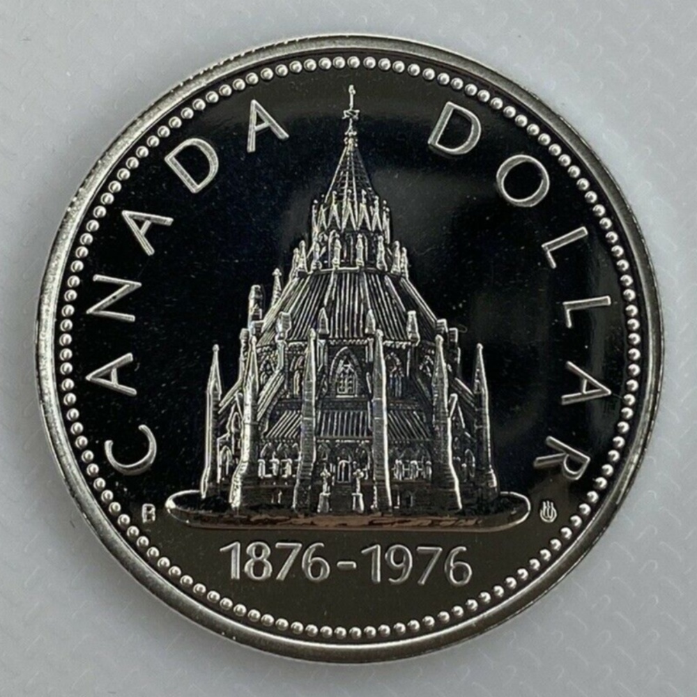 Canada Silver Dollar 1876-1976 Commemorative Coin - Silver Color